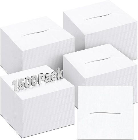 Hahafelt 1500 Per Box Headrest Paper Tissue Sheets with Slit 12" x 12" Disposable Square Chiropractic Face Exam Paper Sheets for Massage Exam Table in Kuwait