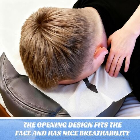 Hahafelt 1500 Per Box Headrest Paper Tissue Sheets with Slit 12" x 12" Disposable Square Chiropractic Face Exam Paper Sheets for Massage Exam Table in Kuwait