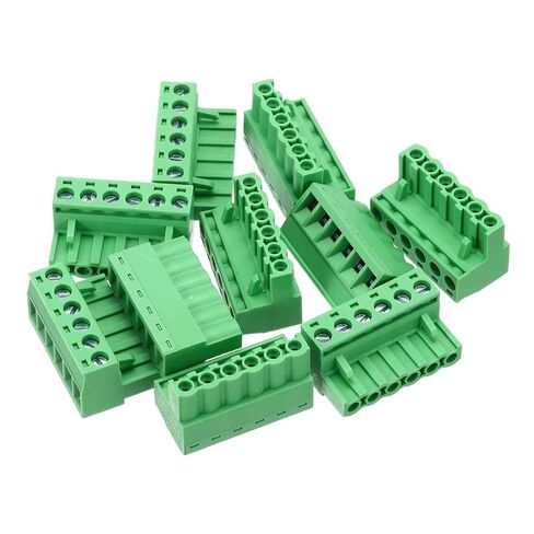 MECCANIXITY 10PCS 2-Pin PCB Mount Screw Terminal Block Connectors 5.08mm/0.2inch Pitch Circuit Board Connectors for Home Appliances, Industrial Projects in Kuwait