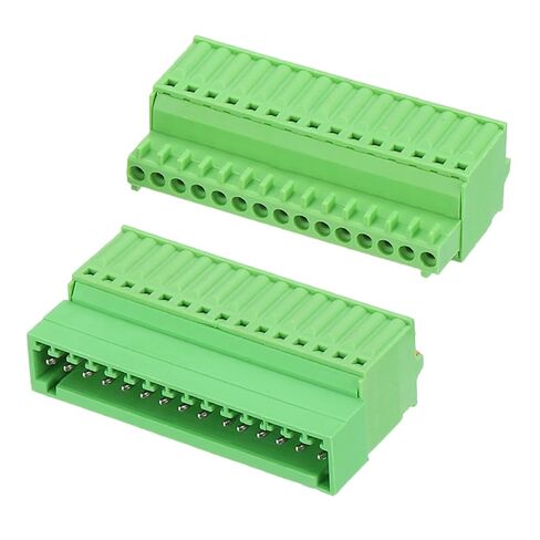 MECCANIXITY 2set 2.5mm 0.1 "الملعب الربيع PCB محطة كتلة موصل 8 دبوس الذكور الإناث للتوصيل السريع PCB محطات الأسلاك ل28-20AWG كابل المعدات الميكانيكية، الأخضر in Kuwait