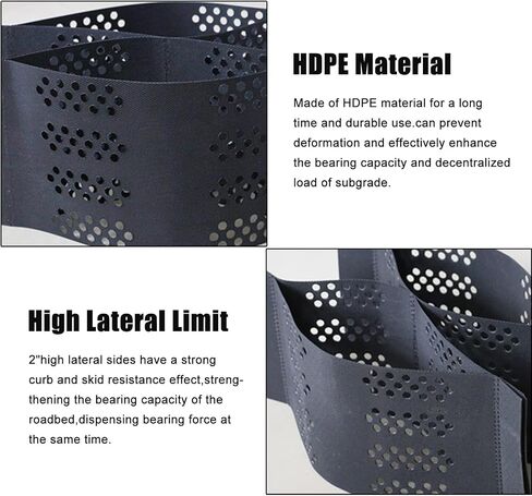 شبكة حصى طويلة جدًا 6 × 7.5 م للممر والفناء - مثبت أرضي مرن على شكل قرص العسل للممرات والممرات ونظام الرصف القابل للنفاذ in Kuwait