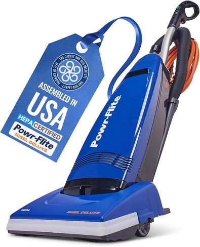Powr-Flite Rigel Pro Commercial Vacuum Cleaner - High Performance Cleaning Machine for Professional Use. Onboard Tools, 3 Stage Filtration, Blue, PV100-W14-U in Kuwait