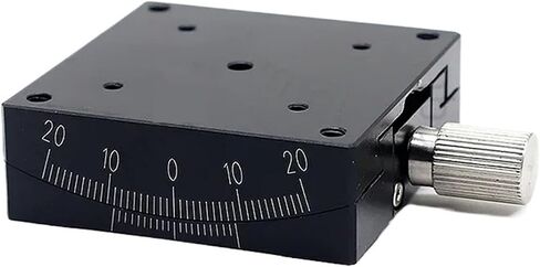 منصة الإزاحة طاولة الميل الزاوي ذات المحور X GFG60-60 طاولة الإزاحة المنحنية القابلة للتعديل بصريًا مرحلة الإزاحة اليدوية الزاوي (أصفر) in Kuwait