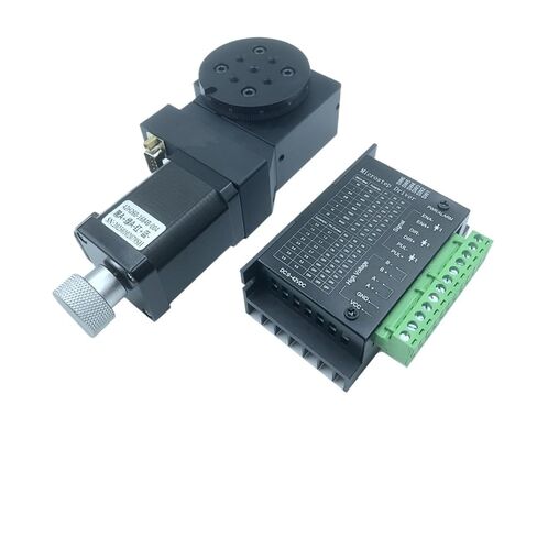 Motorized Hollow Rotating Platform Nema 17 Reducer Rotary Positioning Indexing Plate Inspection Visual Table(Y200RA300 57mm1.2Nm) in Kuwait