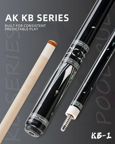 KONLLEN KL-KB منخفض انحراف خشب القيقب البلياردو جديلة تجمع جديلة عصا الخشب الحقيقي أذن البحر قذيفة البطانة Wrapless 12.5 مللي متر تلميح in Kuwait