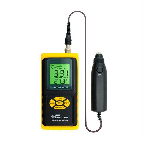 Vibration Meter, Split Acceleration Tester Portable High Precision Vibration Blasting Displacement AR63B in Kuwait