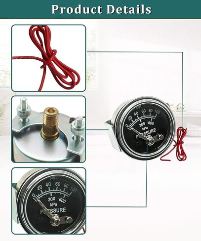 05703115 100 PSI مقياس ضغط الزيت يناسب معدات البناء Murphy 20P-100، استبدل 05703115 in Kuwait