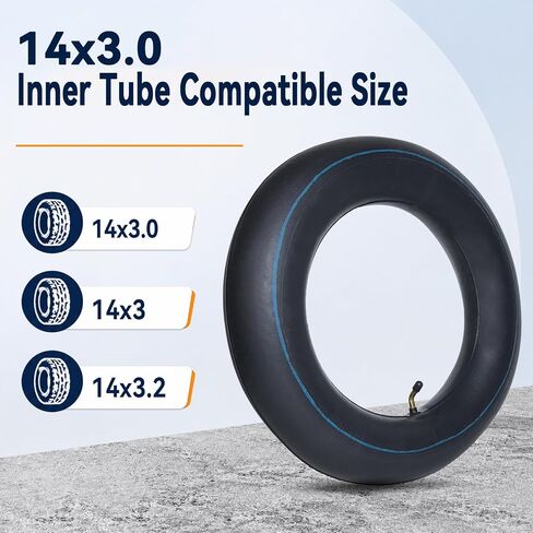 2-Pack 14x3.0 Inner Tube 14x3 Tube Bent Valve Stem in Kuwait