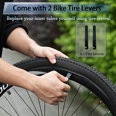27.5 Bike Inner Tubes 2 Pack, 27.5 x 1.75/1.95/2.10/2.125 inch Bicycle Tubes with 32mm Schrader Valve, 27.5 Bike Tube with 2 Tire Levers for MTB and Cruisers, City, Road Bikes in Kuwait