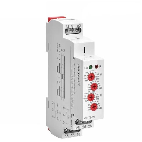 GRT8-2T تأخير مزدوج على مرحل الموقت AC230V أو التيار المتناوب/DC12V-240V DPDT مرحل Din Rail نوع تأخير الوقت (2SPDT ACDC12V-240) in Kuwait