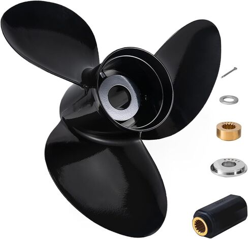 Aluminum 16 X 23 Outboard Boat Propeller for Suzuki Engines DT/DF150/175/200/225HP DF250/300HP 4-3/4" Gearcase 15 Spline Tooth 3 Blades RH in Kuwait