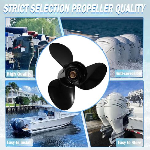 Aluminum 16 X 23 Outboard Boat Propeller for Suzuki Engines DT/DF150/175/200/225HP DF250/300HP 4-3/4" Gearcase 15 Spline Tooth 3 Blades RH in Kuwait