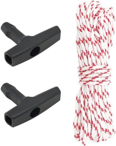 Replacement Part for Starter Rope Pull Cord Rope 3.5mm,32.8ft Pull Start Cord Recoil with 2 Handle Starter#512760 in Kuwait