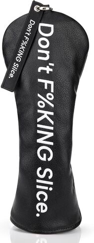 Golf Head Covers - Leather Driver Headcover Don't F%King Slice. Fairway Wood CoverHybrid Head Covers in Kuwait
