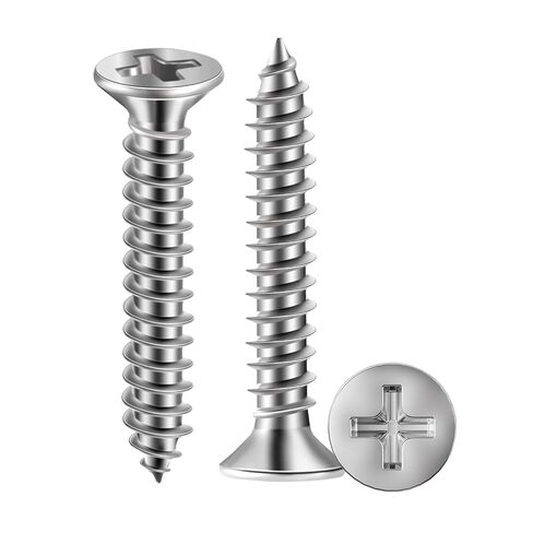 200PCS #3 x 1/2" Flat Head Self Tapping Screws 304 Stainless Steel with Organizer Box & 1 PH0 Driver Bit in Kuwait