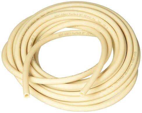 Saint Gobain AY242017 Pharmed Silicone Tubing, 1/4" Inner Diameter, 3/8" Outer Diameter, 1/16" Wall Thickness, 25' Length in Kuwait