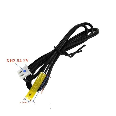 TZW NTC Ultra-Thin Temperature Sensor Thin Film thermistor Probe B3950-10k Surface Temperature Measuring Head with XH2.54 Plug 5(B3950 10K L1M) in Kuwait