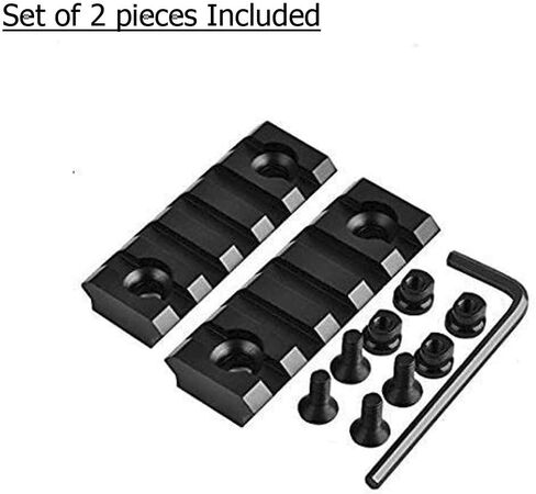 Gotical- 4 Products Combo KeyMod 45 Degree Offset Picatinny Rail Mount with KeyMod Modular, 7 Slots Key mod Rail and 5 Slots Aluminum Key mod Rail (Pack of 4) in Kuwait