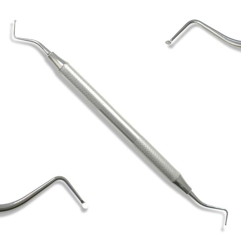 Osung Dental Excavator with Metal Handle, Restorative Tool, Dental Excavator, Dual Working End Instrument, Dental Excavator Equipment Tool - EXCE2 in Kuwait