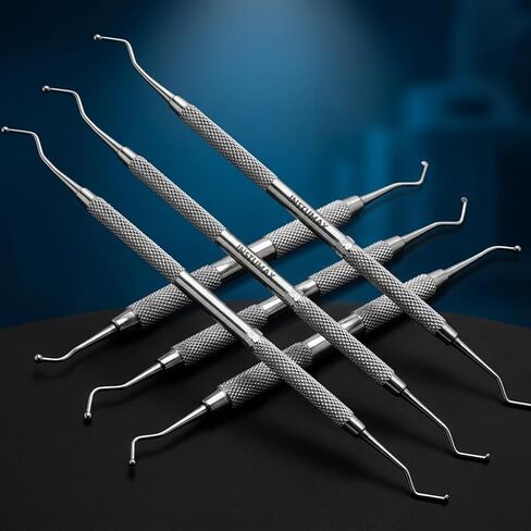 Dental Excavator Spoon Scaler Dual Ended Instrument 3.0 Precision Stainless Steel Hand Tool Training Laboratory and Educational in Kuwait