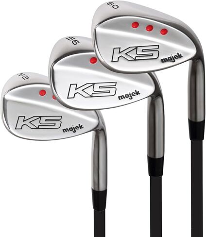 مجموعة إسفين كاملة للسيدات من Graphite Majek Golf: 52 درجة إسفين جاب (GW)، 56 درجة إسفين رملي (SW)، 60 درجة إسفين لوب (LW) طول قياسي مرن للسيدات باستخدام اليد اليمنى مع عمود جرافيت in Kuwait