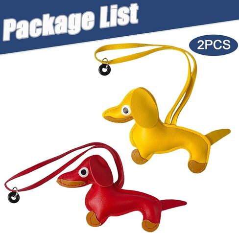 2PCS Golf Tee Leash and Anchor, Dachshund Golf Tee Leash Set, Prevent Tee Loss, Fun Golf Accessory Gift for Dog Lovers, Red & Yellow in Kuwait
