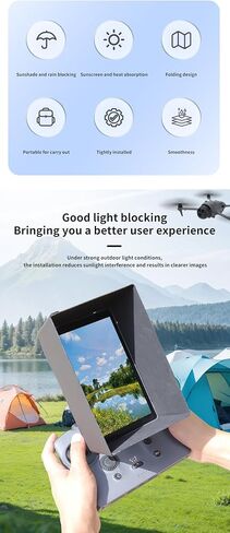 غطاء مظلة BTG متوافق مع ملحقات وحدة التحكم عن بعد DJI RC Pro 2 غطاء الظل in Kuwait