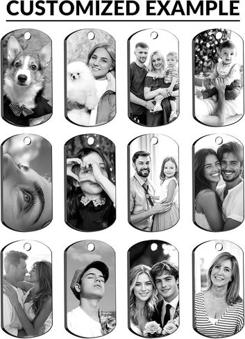 BEXOA Custom Keychain with Picture, Customized Photo Text keychains for Boyfriend Men Dad Gifts in Saudi Arabia