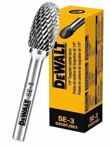 مثقاب مفرد من كربيد التنجستين من DEWALT مقاس SE-3 مع ساق مقاس 1/4 بوصة لأعمال المعادن الصعبة (DXCBTJSE3) in Kuwait