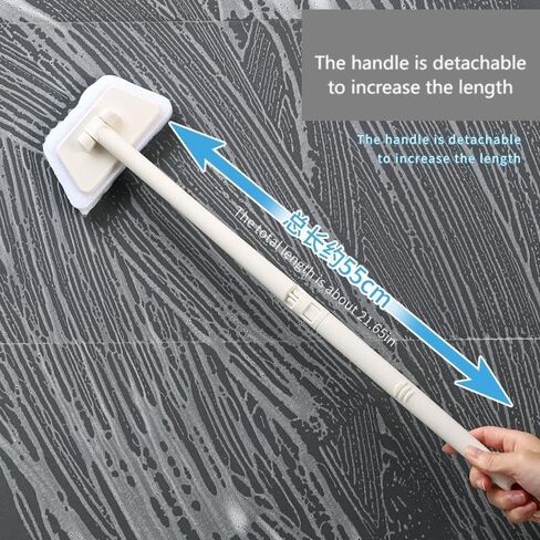 Tub Tile Scrubber Cleaning Brush - Adjustable Long Handled Window Screen Cleaner Tool Sponge on a Stick for Cleaning in Kuwait