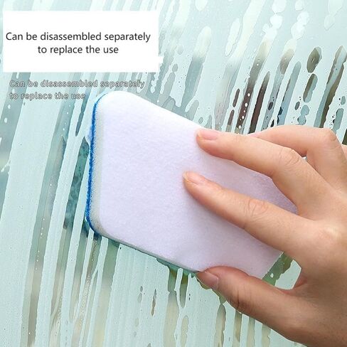 Tub Tile Scrubber Cleaning Brush - Adjustable Long Handled Window Screen Cleaner Tool Sponge on a Stick for Cleaning in Kuwait