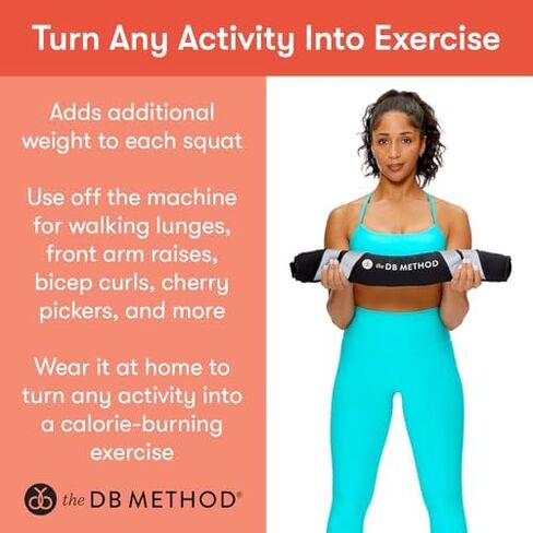 آلة تدريب القرفصاء من DB Method مع حزام المقاومة الموزون DreamBelt - حزمة تمارين تقوية الجزء السفلي من الجسم وعضلات الأرداف in Kuwait