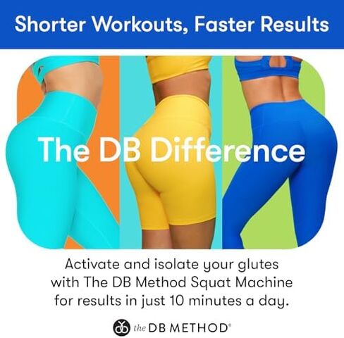 آلة تدريب القرفصاء من DB Method مع حزام المقاومة الموزون DreamBelt - حزمة تمارين تقوية الجزء السفلي من الجسم وعضلات الأرداف in Kuwait