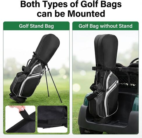 Golf Bag Rain Cover Hood Waterproof, Nylon Dustproof Universal Fit Dustproof Club Protector with Adjustable Rain Cape for Stand/Cart Bags Golf Gift for Man/Woman Golfers in Kuwait