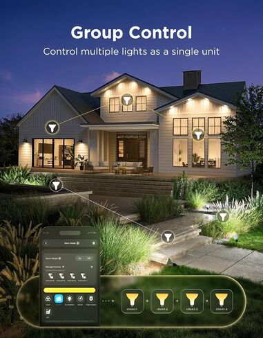 Govee PAR38 Flood Light Bulbs, 1300Lm Flood Lights Outdoor with IP65 Waterproof, Smart Light Bulbs Compatible with Alexa, Matter & SmartThings, RGBWW & Tunable White for Garage&Porch, E26 Base, 2 Pack in Kuwait