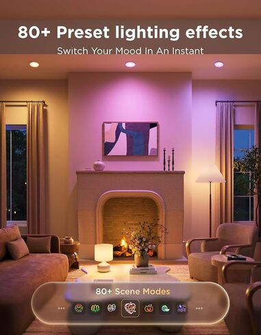 Govee PAR38 Flood Light Bulbs, 1300Lm Flood Lights Outdoor with IP65 Waterproof, Smart Light Bulbs Compatible with Alexa, Matter & SmartThings, RGBWW & Tunable White for Garage&Porch, E26 Base, 2 Pack in Kuwait