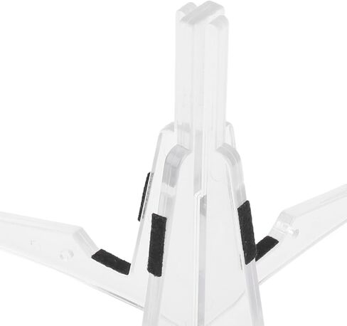 Karlak Detachable Glossy Clarinet Stand Portable Flute Support for Musicians,ABS Plastic Stand (Transparent) in Kuwait