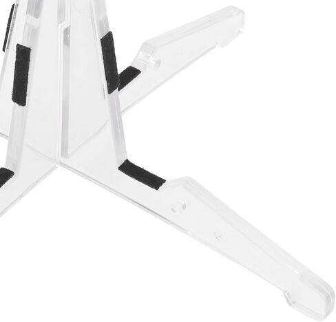 Karlak Detachable Glossy Clarinet Stand Portable Flute Support for Musicians,ABS Plastic Stand (Transparent) in Kuwait