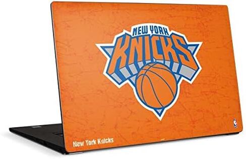 Skinit Decal Laptop Skin Compatible with Dell XPS 15in (2017) - Officially Licensed NBA New York Knicks Orange Primary Logo Design in Kuwait