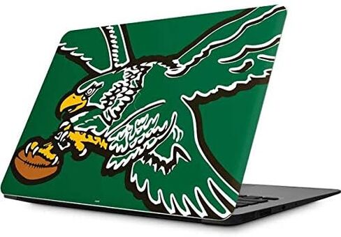 Skinit Decal Laptop Skin Compatible with MacBook Air 13.3 (2010-2017) - Officially Licensed NFL Philadelphia Eagles Retro Logo Design in Kuwait