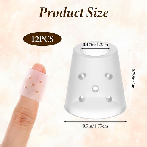 20 Pcs Stop Nail Biting Finger Covers, Breathable Nail Biting Prevention for Adults, Reusable Silicone Skin Picking Prevention Finger Gloves Cracked Cuticle Protection(Clear) in Kuwait