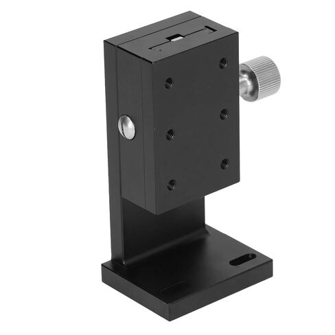 High Precision Z Axis Manual Linear Slide Stage with Gear Knob Control and Accurate Scale for Optical Equipment and Semiconductor Tools Aluminum Alloy Construction Black Ano (60X40mm) in Kuwait