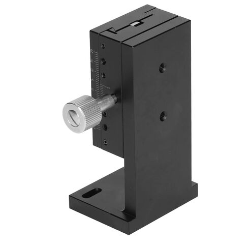 High Precision Z Axis Manual Linear Slide Stage with Gear Knob Control and Accurate Scale for Optical Equipment and Semiconductor Tools Aluminum Alloy Construction Black Ano (60X40mm) in Kuwait