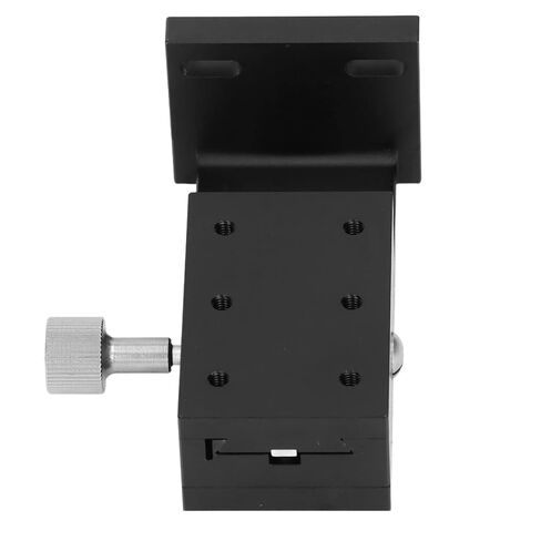 High Precision Z Axis Manual Linear Slide Stage with Gear Knob Control and Accurate Scale for Optical Equipment and Semiconductor Tools Aluminum Alloy Construction Black Ano (60X40mm) in Kuwait