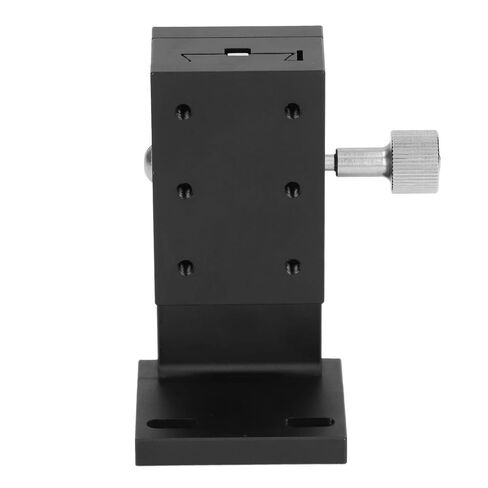 High Precision Z Axis Manual Linear Slide Stage with Gear Knob Control and Accurate Scale for Optical Equipment and Semiconductor Tools Aluminum Alloy Construction Black Ano (60X40mm) in Kuwait
