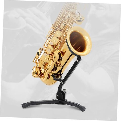 Universal Tenor and Alto Saxophone Stand Tripod Holder Portable Sax Ground Bracket Rack for Saxophone Storage and Wind Instrument Accessories in Kuwait