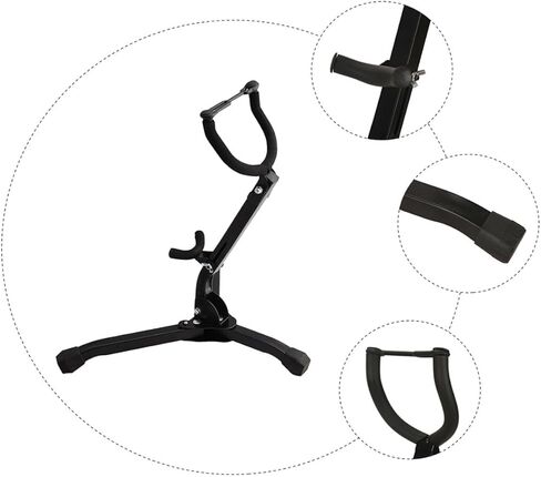 Universal Tenor and Alto Saxophone Stand Tripod Holder Portable Sax Ground Bracket Rack for Saxophone Storage and Wind Instrument Accessories in Kuwait