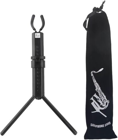 Saxophone Stand, Portable Folding Display Holder with Adjustable Length and Non Slip Base, for Alto Tenor Soprano Saxophones (Tenor/Alto Saxophone Stand) in Kuwait
