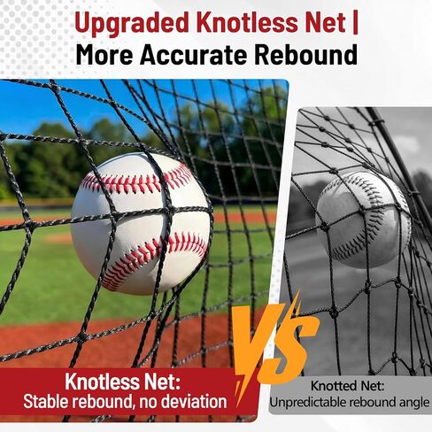 MoKo Baseball Rebounder Net, 4x4.5FT Pitch Back Trainer with 5 Adjustable Angles, Foldable Rebound Net for Baseball, Softball Volleyball, Practice Ground Balls, Line Drives & Fly Balls in Kuwait