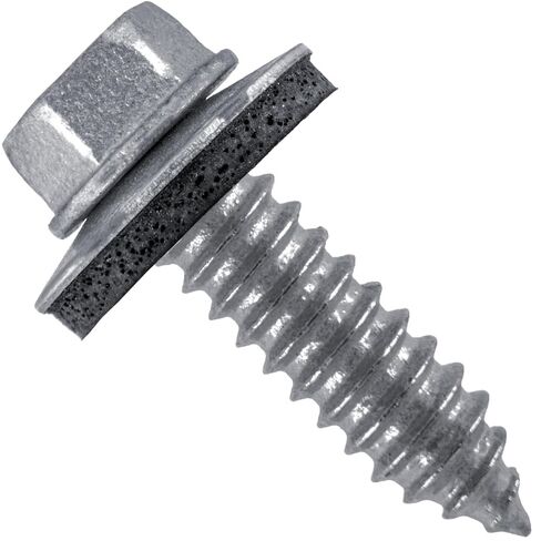 17 × 1 براغي أسقف معدنية بدون طلاء - لوحة معدنية إلى مدادات معدنية ومسامير استرداد - رأس غسالة سداسية - غسالة EPDM. 1 × حقيبة عدد 250 - 250 براغي in Kuwait